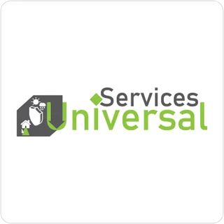 Universal Services logo, designed by Account4Web