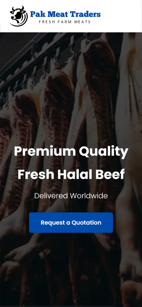 Pak Meat Traders website on a phone, built by Account4Web