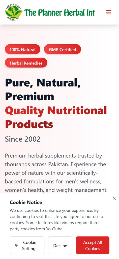 TPH International website on a phone, built by Account4Web