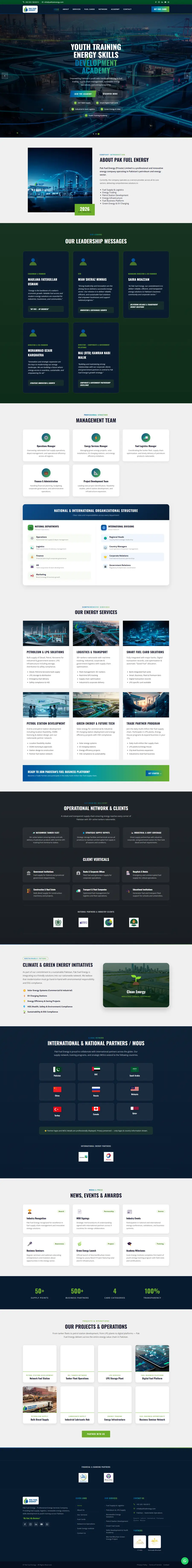 Pak Fuel Energy website, built by Account4Web